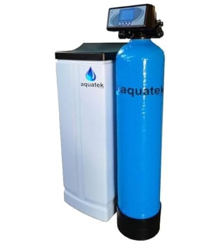 Aquatek - Addolcitore Automatico 30 Litri Acqua Addolcita Display LCD Valvola Elettronica Runxin F79B Resine Pure Resin Regolazione Micrometrica Rigenerazione Automatica Ideale 1-12 Persone