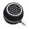 Mini amplificateur de son portable 3 W avec prise auxiliaire 3,5 mm pour iPhone, smartphones, tablettes, PC Noir