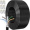 Cable Ethernet 25 Metros, Cat 6 Cable de Red Exterior FTP Blindado Cable a Granel Rj45 Network Cable Negro Cable Internet Alta Velocidad Cable Lan 250MHz Cabo de Rede para Enrutador Módem