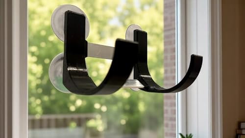 Speaker Suction Mount Bracket - fits a JBL Flip 6 7 and Essential 2, Accessory Holder (Black)