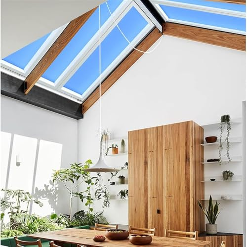 MIDUOLAI LumièRe Naturelle du Jour, Ciel Bleu, TéLéCommande Wi-FI Intelligente, Panneau De Plafond LED, Plafonnier avec Puits De LumièRe Artificiel,Embedded,30 * 120cm