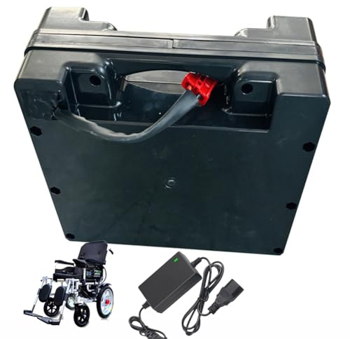24 Volt Electric Wheelchair Battery with Charger for 0-1200W Motor