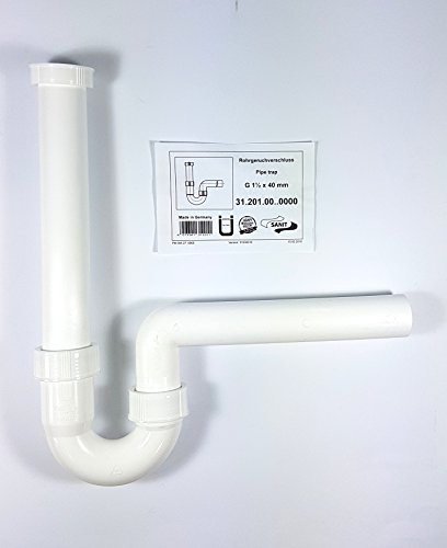 Sanit Rohrgeruchsverschluss G 1 1/2 x 40 mm waagerecht Röhrensiphon