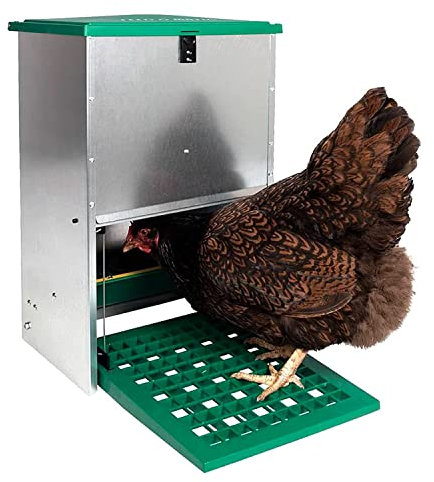 FINCA CASAREJO Automatischer Futterautomat für Hühner - Futterautomat gegen Schädlinge - Automatischer Futterspender - Kapazität 12 Kg