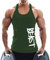 TX Apparel Herren Tanktop Beast Gym Stringer Shirt Baumwolle, Armeegrün, XXL