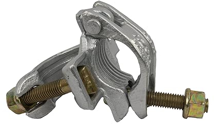 GeZu Impex Normalkupplung Gerüstschelle 48 x 48 mm mit Bundmutter SW 22 Kupplung Doppelschelle 90°, Starre Kupplung