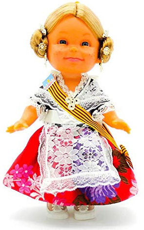 Folk Artesanía Sammelpuppe Lara 32 cm. Valenciana Fallera Fallas Valencia-Regionalkleid España Dolls.