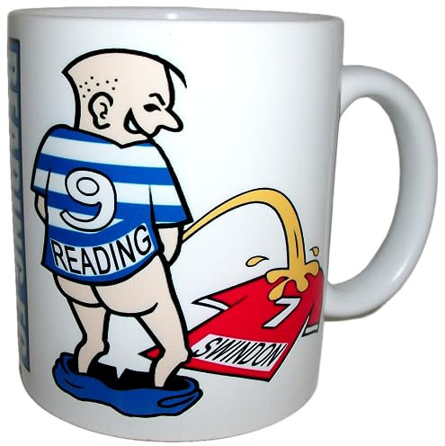 Wee On Funny Football Team Shirt Fan Rivalry Tea Coffee Mug (Reading (weeing on Swindon))
