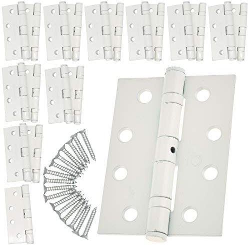 Door Hinge 4 / 102mm White Ball Bearing Washer CE Grade 11 for Fire Door 10 Pair