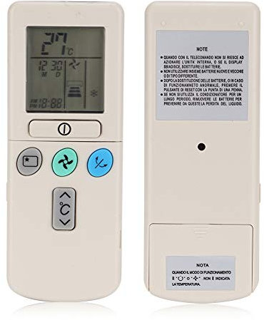 Exliy Remplacement de la télécommande du climatiseur de Refroidissement, télécommande Universelle de la climatisation pour Hitachi RAR-2A1 RAR-52P1 RAR-2SP1 RAR-3U4 RAR-2P2 RAR-3U3 RAR-52P2