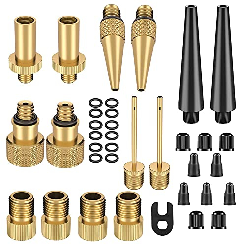 Ventil,Ventil Adapter, Fahrrad Adapter Fahrradventil 35 Stück, Fahrradventil Adapter - AV BV DV SV