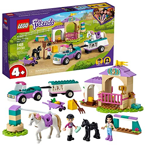 Lego Friends 41441 - Trainingskoppel und Pferdeanhänger (148 Teile)