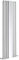 Gala Vertical Radiator | Mirrored Radiator | Oval Panel Double Column | Central Heating | Living Room Hallway Bathroom Radiator | 1800 x 500 | White