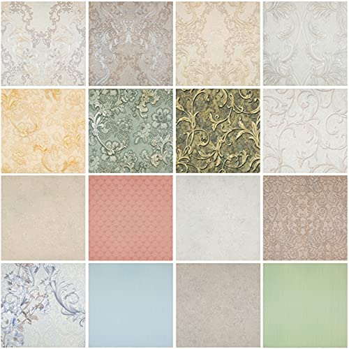 Restposten! Vliestapeten mit Vinyl Oberfläche - hochwertige XXL Luxus Tapeten, große Auswahl - 10,13 m x 1,06 m (Patricia 503-03) - 10,65 qm pro Rolle