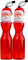 Set Of 2 Large Christmas Santa Drinking Beaker Cups With Lid Bendy Straw