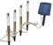 Dapo Solarleuchte Wegeleuchte Bubble 4er Set Solarlampe Gartenbeleuchtung Dekoration Stableuchte outdoor Außenbeleuchtung Dekoleuchte (warmweiss)