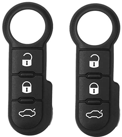 OGGIPRO 2 Pack White Replacement Buttons for Fiat 500, Grande Punto, Evo, Ducato, Bravo and Peugeot Boxer 3