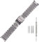 Semdu Uhrenarmband aus 316L Edelstahl mit gebogenem Ende für Omega Seamaster Speed Master Seiko 007 Uhr (22 mm SKX 007 Uhrenarmband)