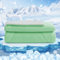 HOMFINE Kühldecke Doppelseitig Kühlende Decke - Leichte Kühldecke für Menschen Q-Max > 0,4 Sommerdecke Kühlend Selbstkühlende Decke Sommer Decke Cooling Blanket für Bett, Grün, 130 x 180 cm