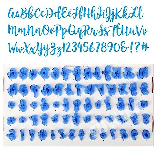 Cake Stamp Mould Alphabet Fonts Number Letter Baking Mold Set for Cookie Fondant Cake Decorating Tool