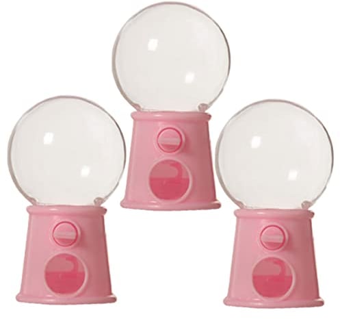 3pcs Plastic Gumballs Machines Hand-eye Coordinating Plaything Kid Toys Candy Grabbing Machines Jelly Beans Candy Jars Vending Machine Mini Child Nut Automatic