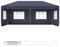 JOIEYOU 3x6m Partyzelt aus Polyester Plane Garten Pavillon mit Fenster, Sichtschutz Seitenwände & Erdhaken Outdoor Festzelt Sonnenschutz Gartenlauben für Garten Camping Markt (Anthrazit)