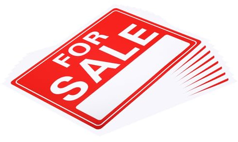 PATIKIL Lot de 8 panneaux autocollants en PVC pour vente de boutiques, publicitaires, magasins commerciaux, voitures et voitures, 40,6 x 30,5 x 0,01 cm (L x l x H)