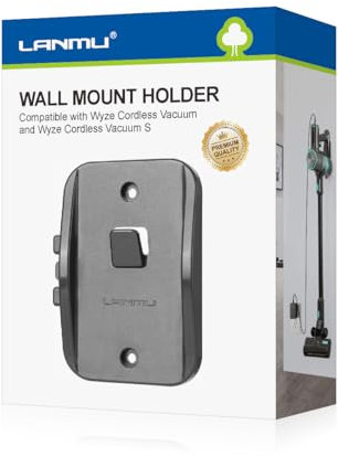 LANMU Wall Mount Holder Compatible with Wyze Cordless Vacuum & S, Easy to Install Vacuum Cleaner Hanger Hook