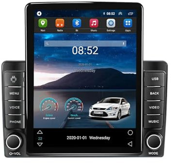 2 DIN Radio de Coche Android 11 de 9.5 Pulgadas Coche Pantalla Tactil para Opel Vectra 2004-2006 Reproductor Multimedia con Bluetooth/WiFi/FM/Mandos del Volante/Cámara Trasera/Navegación GPS(TS100 1+
