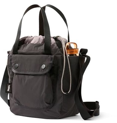 Bellroy Cinch Bucket Bag (kompakte, leichte 9-Liter-Umhängetasche mit externer Organisation, innerer Reißverschlusstasche, verstellbarem Schulterriemen und drei Tragemöglichkeiten) - Charcoal
