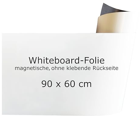ESENG Whiteboard-Folie 90x60 cm, magnetisch, ohne klebende Rückseite, zuschneidbar