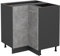 Vicco Eckunterschrank R-Line, Küchen Eckschrank, Beton, 75.6 cm ohne Arbeitsplatte