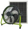 MODANEWPI Ventilatore da pavimento a energia solare da 35,5 cm, ricaricabile, ventilatore da esterno portatile a 5 pale con inclinazione a 360°, ideale per casa, campeggio, pesca all'aperto