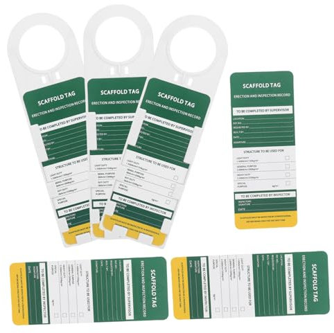 Ciieeo Complete Ladder Inspection Kit Holders Tags Safety Inspection Ladder Tags for Workplace