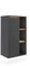 Vicco Midischrank Viola, Grau/Artisan, 50 x 86 cm mit offenen Regalen