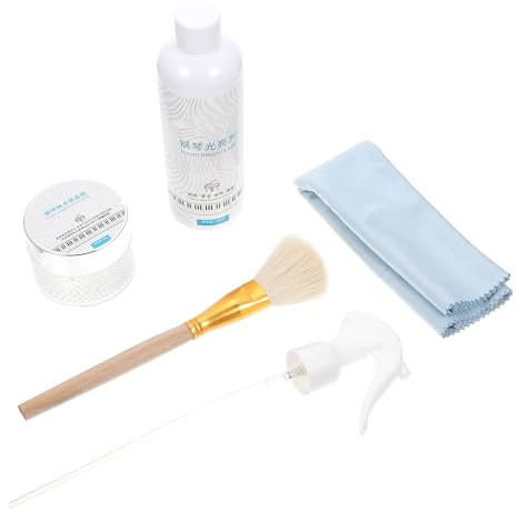 WHAMVOX Professional Piano Care Set Polishing Wax and Cleaning Cloth, Improves Surface Brightness and Repairs Paint Surface, for Piano Maintenance and Cleaning