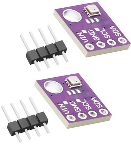 BME-280 Barometrischer Sensor für Temperatur, APKLVSR Luftfeuchtigkeit und Luftdruck,BME Feuchtigkeitssensor 5V Modul IIC I2C Kompatibel mit Arduino und Ras-pberry Pi（2 Stück）