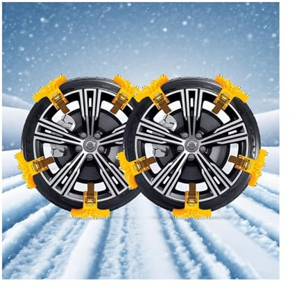 Auto-Schneeketten für Jeep Wrangler IV Open Off-Road(2017-),10er-Set Anti-Rutsch Schneeketten-Zuverlässiger Halt bei Glätte,Einfache Handhabung,Stabile Ausführung,Kältebeständiges Material
