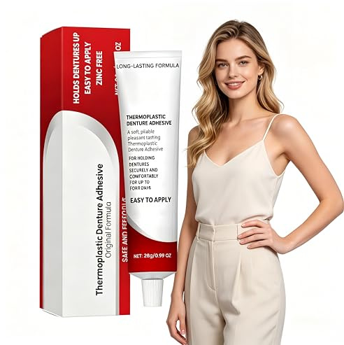 Colle Dentaire Extra Forte,1pc Dental Adhesive,Adhésif pour Prothèse Dentaire,Fixation Extra Forte,Colle Adhésif pour Dentier,Adhésif Thermoplastique pour Prothèses Dentaires,Colle Forte pour Dents