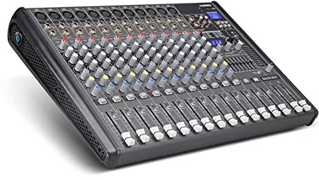 DJ Mixer, Professional PRO 12 Channel With 256 DSP Sound Effects Studio Mixer - DJ Sound Controller Interface