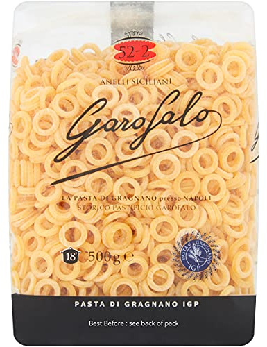 Garofalo Anelli Siciliana Italian Dried Pasta Hoops, 500g Pack of 1