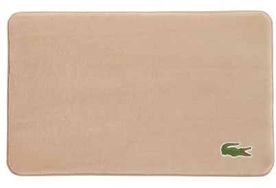Lacoste Krokodil-Badteppich, Memory-Schaum, 48,3 x 76,2 cm (19 x 30 Zoll), Sand