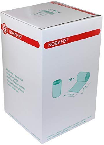 300 Stück (6 x 50) Nobafix Mullbinden elastische Fixierbinden von Nobamed(12 cm x 4 m)