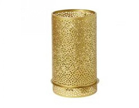 Duni Duni Kerzenhalter aus Metall für Maxi-Teelichte oder LED Bliss gold 200 x 120 mm 1 Stück
