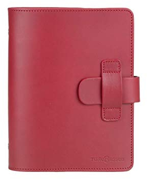 Ruitertassen Terminplaner A5 Leder rot Terminkalender mit Systemeinlage und Kalender 2025