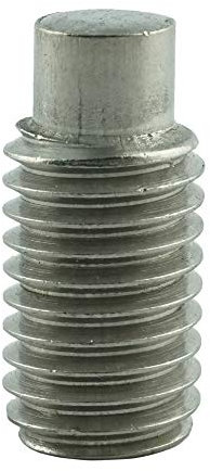 Eisenwaren2000 | M5 x 5 mm Gewindestift mit Innensechskant und Zapfen (5 Stück) - Madenschrauben DIN 915 - ISO 4028 - Gewindeschrauben - Edelstahl A2 V2A - rostfrei