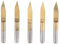 10pcs 3.175mm Fraise de Gravure CNC Router Bit en Acier au Tungstène Revêtue Titanique Outil de Sculpture (3.175 * 30°*0.2)