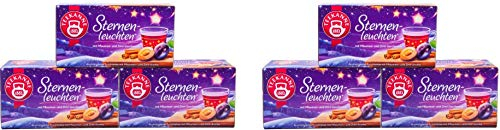 Teekanne Sternenleuchten, Fr?chtetee mit einem feinen Pflaumen- und Zimtgeschmack, 6er Pack (6 x 20 Teebeutel, 50 g)