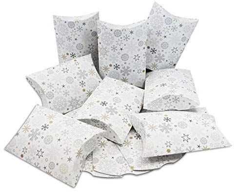 Kissenverpackung Geschenkverpackung Weihnachten Sterne 50 Stück