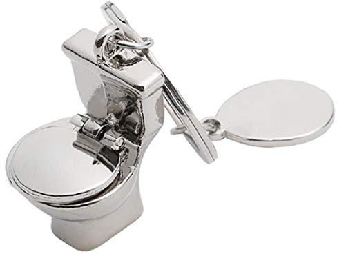 Creative-wc Modell Schlüsselanhänger Wc Keychain Lustige Schlüsselanhänger Ring Schlüsselring Keyfob